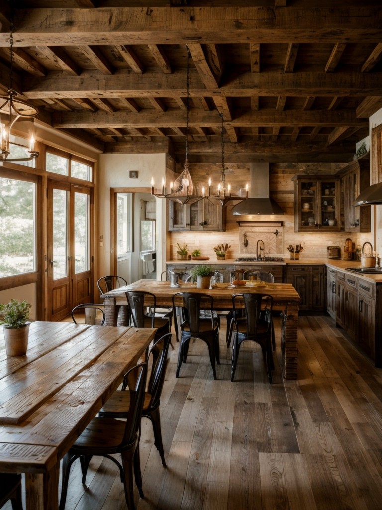 rustic-dining-room-ideas-reclaimed-wood-furniture-vintage-accents-warm-inviting-ambiance