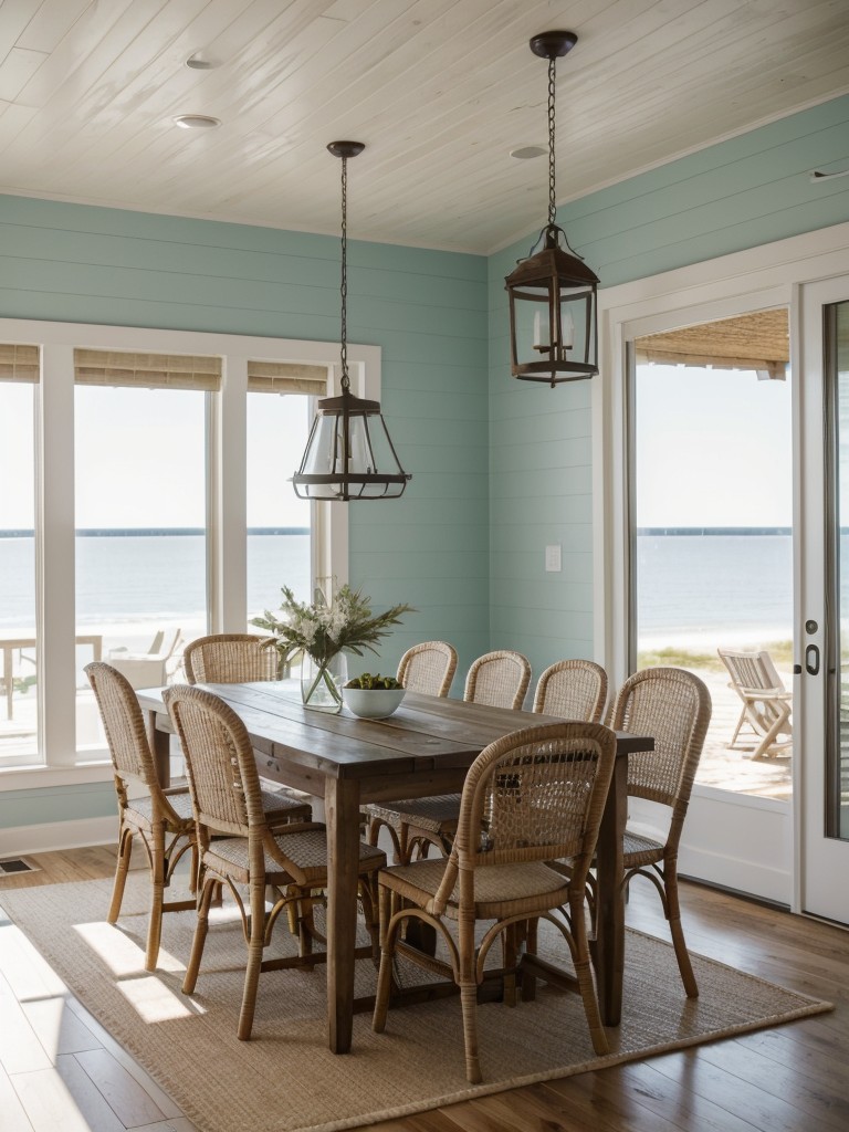 coastal-dining-room-ideas-beach-inspired-color-palette-nautical-decor-natural-textures-like-seagrass-driftwood-serene-relaxed-ambiance