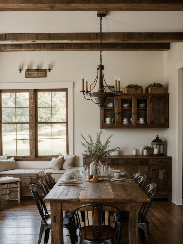 farmhouse-dining-room-ideas-rustic-furniture-vintage-accessories-reclaimed-wood-accents-cozy-inviting-country-charm