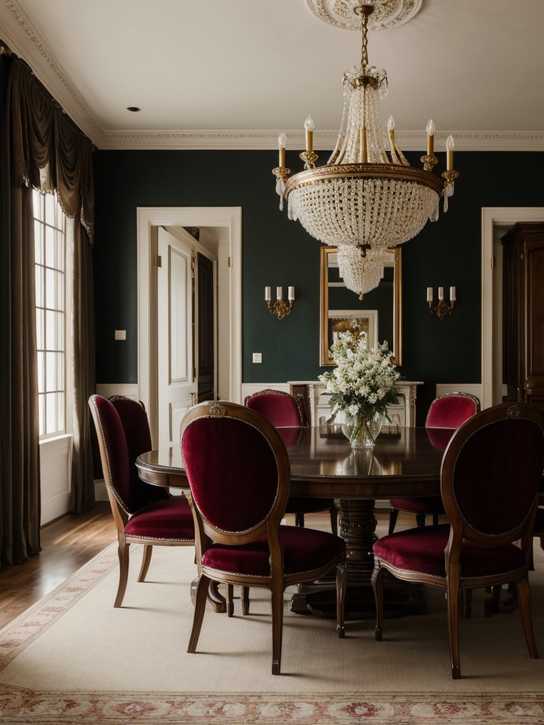traditional-dining-room-ideas-elegant-furniture-ornate-chandeliers-rich-fabrics-like-velvet-silk-classic-timeless-appeal