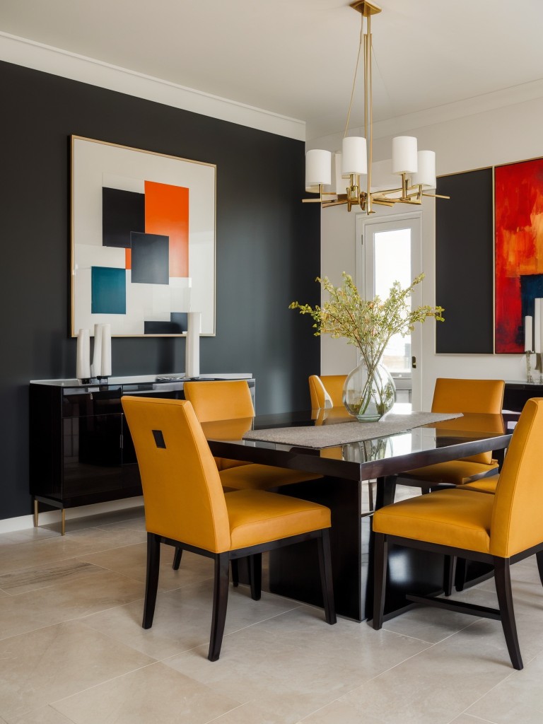 contemporary-dining-room-ideas-bold-colors-abstract-art-avant-garde-furniture-cutting-edge-artistic-design