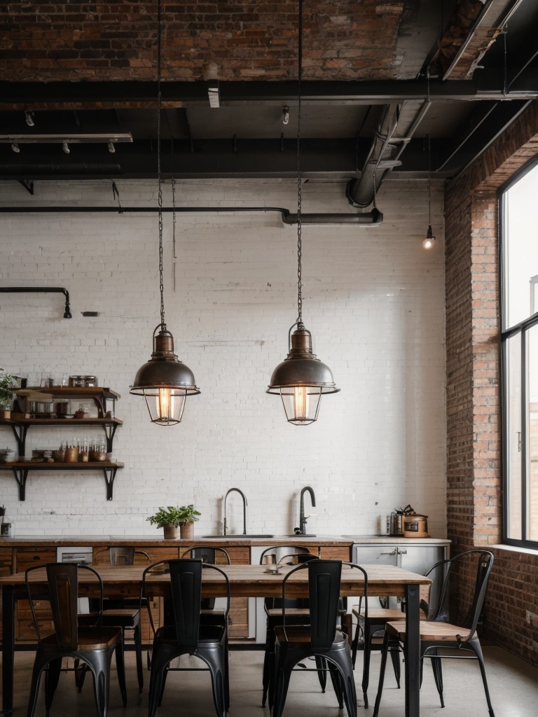 Industrial Dining Room Inspiration: Exposed Brick and Edgy Décor ...