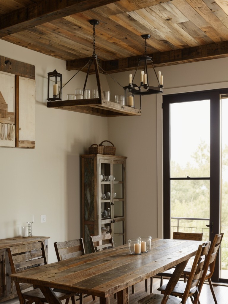 rustic-chic-dining-room-ideas-reclaimed-wood-furniture-neutral-colors-vintage-accents