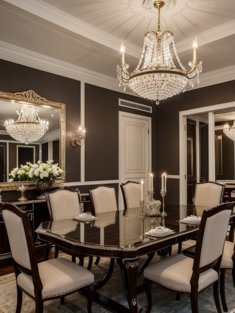 glamorous-dining-room-ideas-touch-luxury-crystal-chandelier-plush-seating