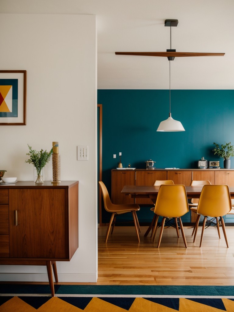 mid-century-modern-dining-room-ideas-iconic-furniture-bold-colors-geometric-patterns