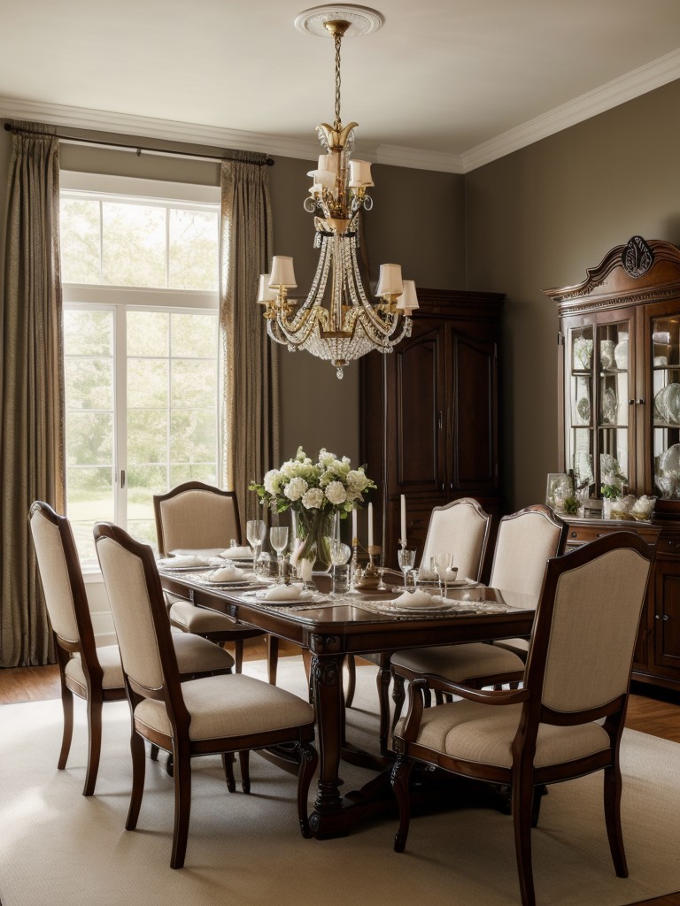 traditional-dining-room-ideas-classic-furniture-elegant-upholstery-formal-touches-like-chandeliers-statement-artwork