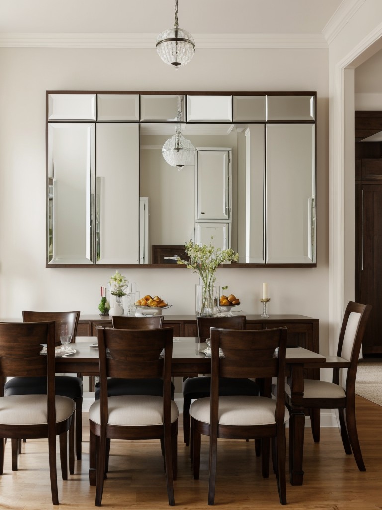 install-mirrored-wall-to-create-illusion-larger-dining-room