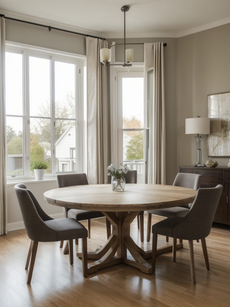 opt-round-table-instead-rectangular-one-to-maximize-space-encourage-conversation-among-guests