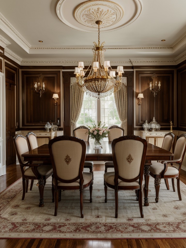 traditional-dining-room-ideas-that-exude-elegance-sophistication-incorporating-classic-furniture-pieces-rich-color-palettes-ornate-chandeliers-luxurio