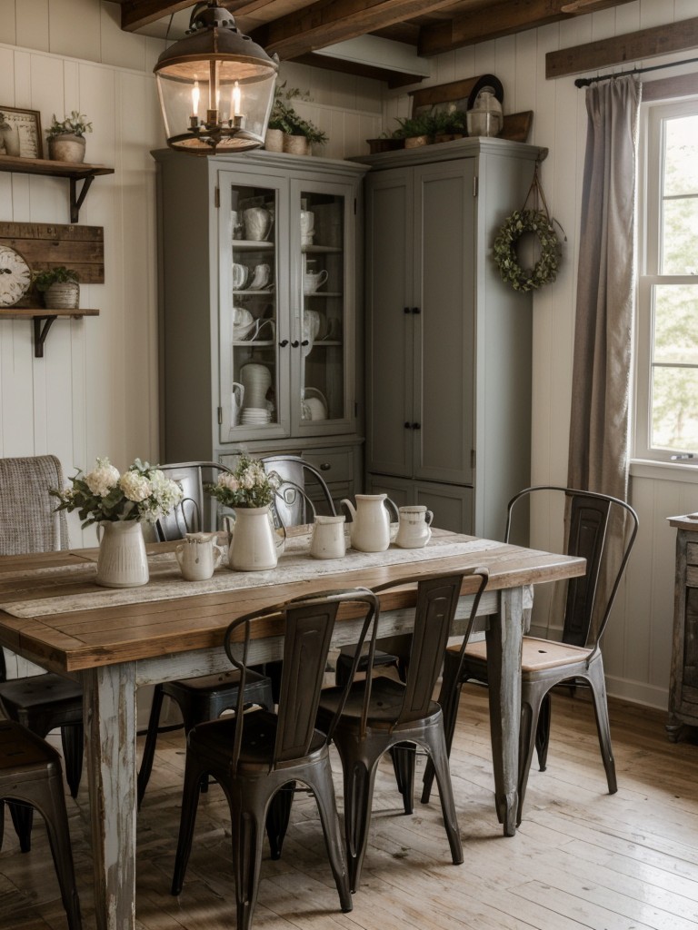 farmhouse-chic-dining-room-ideas-distressed-finishes-vintage-inspired-decor-shabby-chic-accessories-creating-cozy-charming-space
