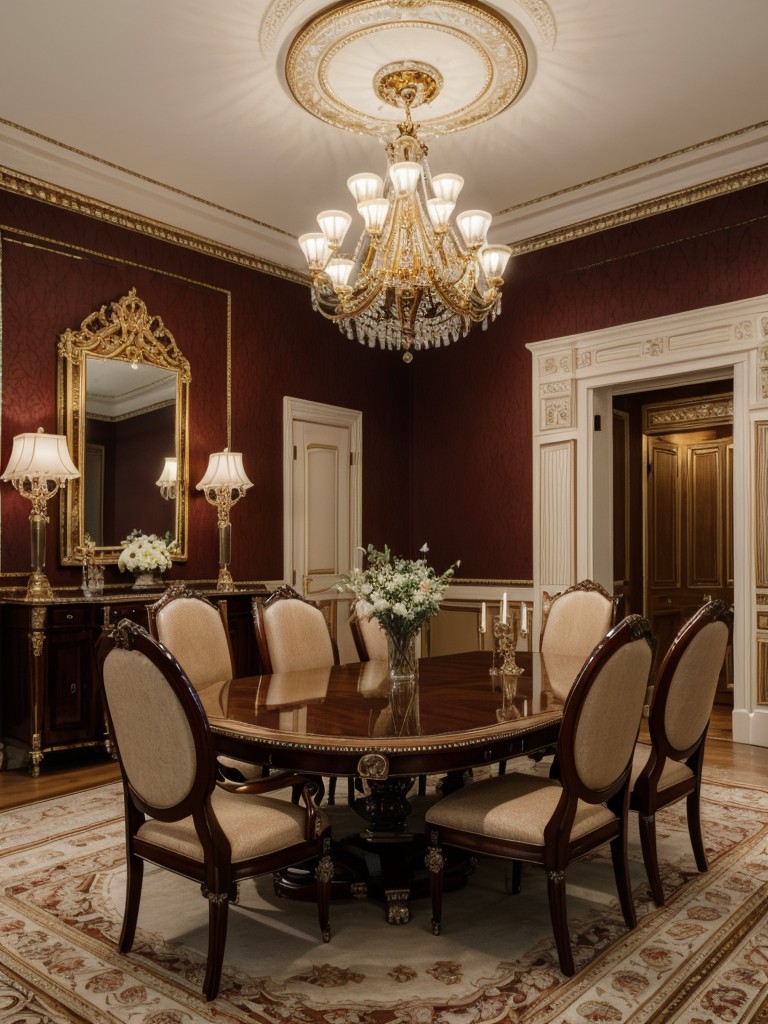 traditional-formal-dining-room-ideas-luxurious-chandeliers-elegant-upholstered-chairs-ornate-decorative-accents-evoking-sense-opulence-grandeur