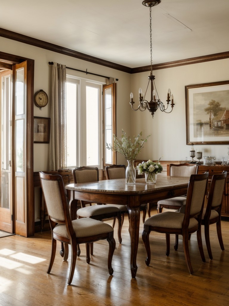 vintage-inspired-dining-room-ideas-antique-furniture-retro-accessories