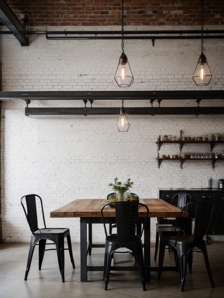 industrial-dining-room-ideas-exposed-brick-walls-metal-accents-edgy-urban-design