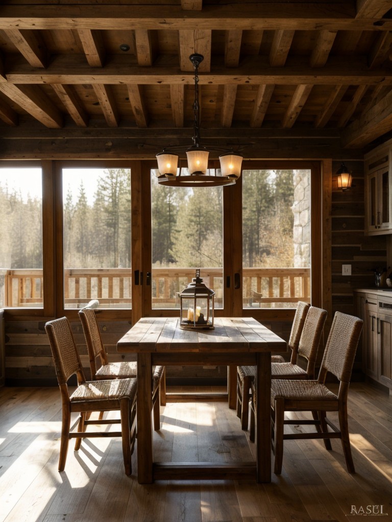 rustic-dining-room-ideas-natural-materials-such-wooden-furniture-stone-accents-warm-cozy-atmosphere