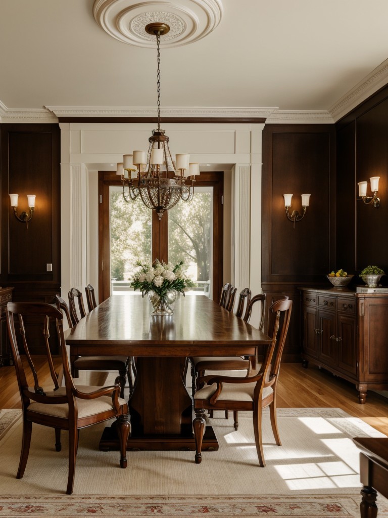traditional-dining-room-ideas-classic-furniture-set-elegant-lighting-traditional-wall-paneling