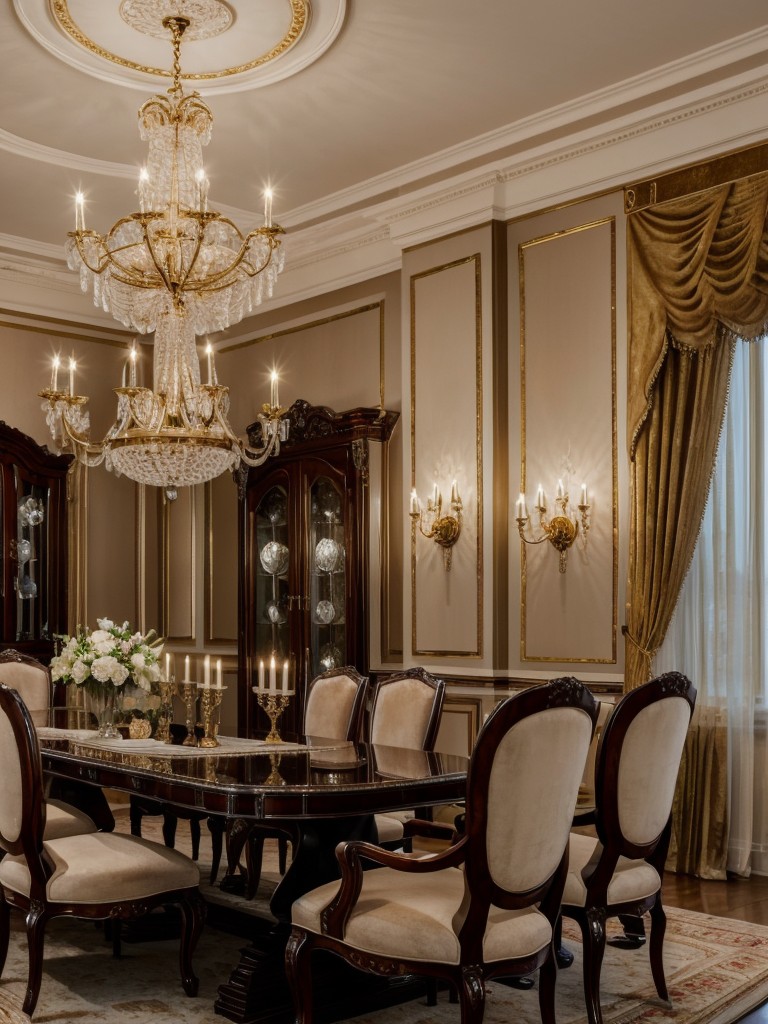 glamorous-dining-room-ideas-luxurious-chandeliers-velvet-chairs-opulent-decor-accents