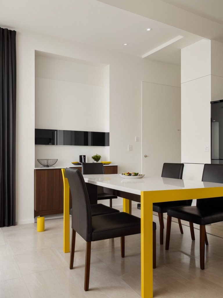 contemporary-dining-room-ideas-sleek-furniture-minimalist-design-bold-pops-color