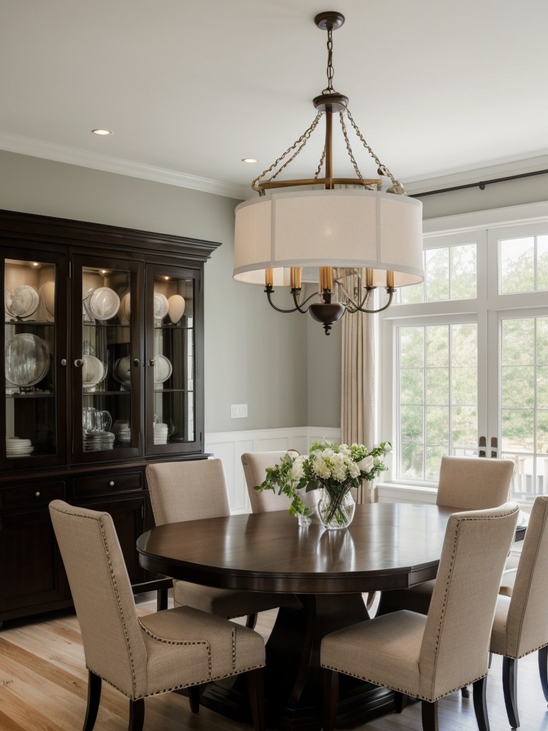 transitional-dining-room-ideas-mix-traditional-contemporary-elements-combining-classic-dining-chairs-modern-dining-table-adding-unique-lighting-fixtur