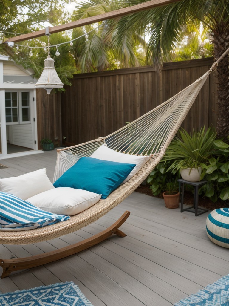coastal-inspired-backyard-nautical-color-scheme-beachy-decor-hammock-ultimate-relaxation