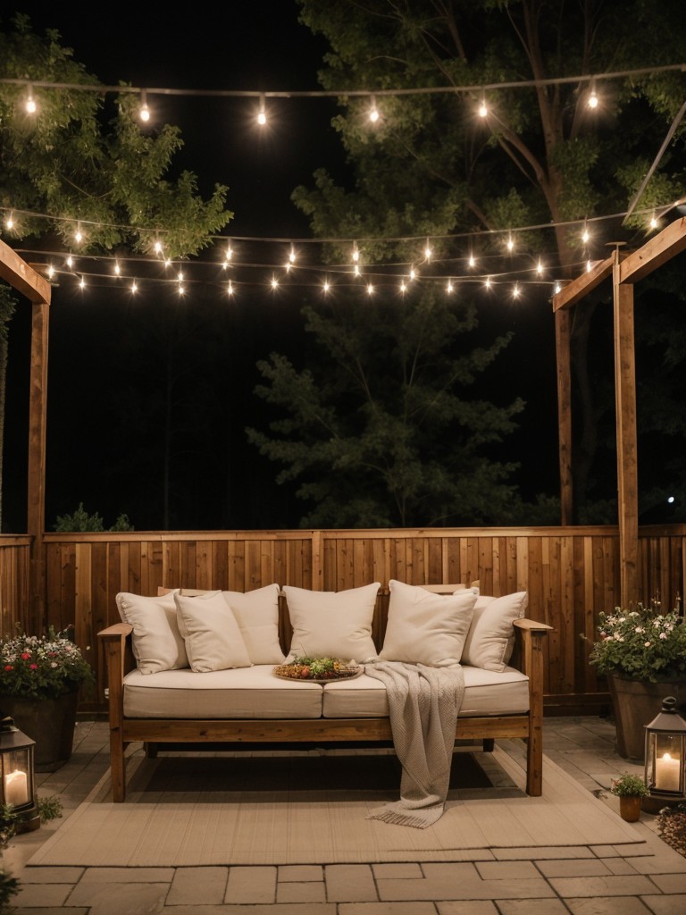 romantic-backyard-retreat-pergola-string-lights-cozy-seating-area-two