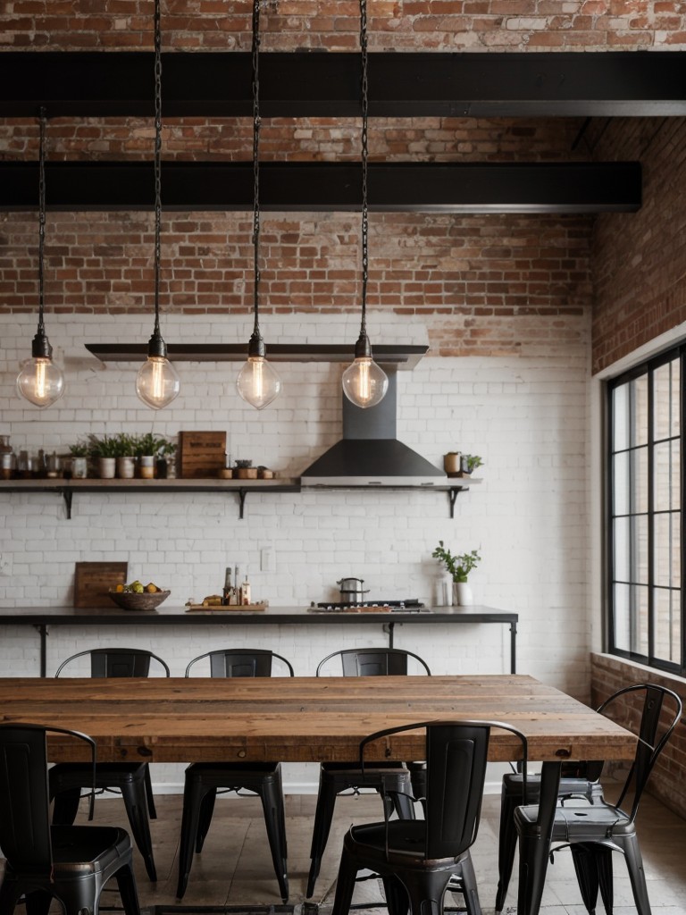 industrial-dining-room-ideas-showcasing-exposed-brick-walls-metal-accents-edgy-lighting-fixtures-trendy-urban-vibe