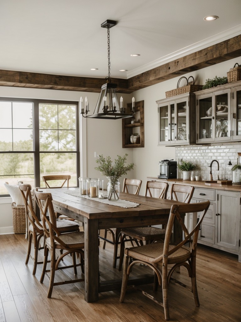 farmhouse-chic-dining-room-ideas-mix-rustic-elegant-decor-pieces