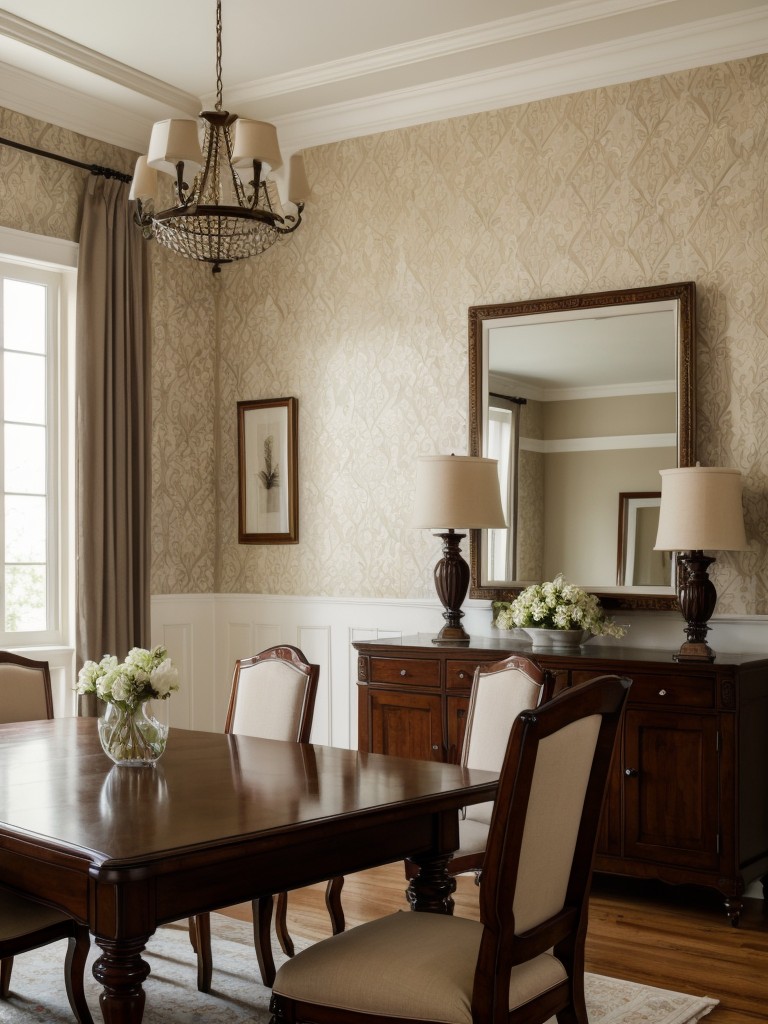 traditional-dining-room-ideas-classic-furniture-elegant-wallpaper-refined-color-palette