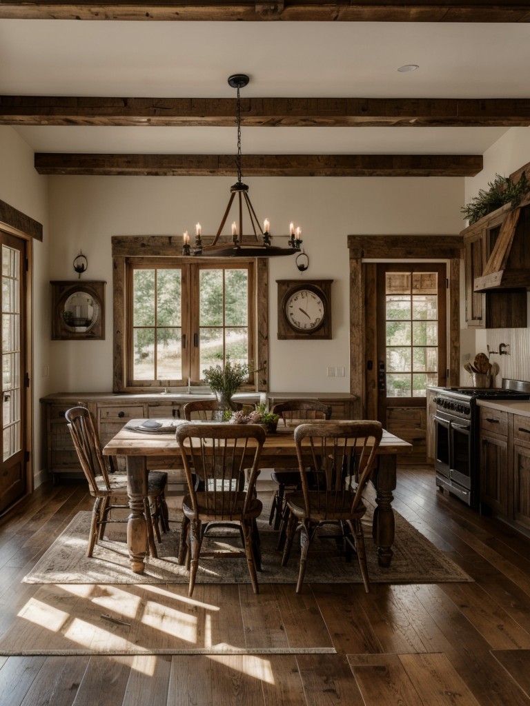 rustic-dining-room-ideas-natural-wood-accents-vintage-decor-cozy-lighting-perfect-charming-farmhouse-style-ambiance