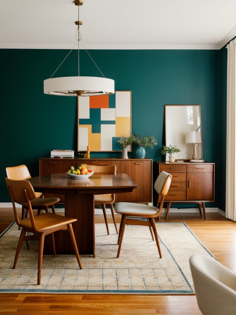 mid-century-modern-dining-room-ideas-retro-sleek-look-highlighting-iconic-furniture-pieces-geometric-patterns-bold-pops-color
