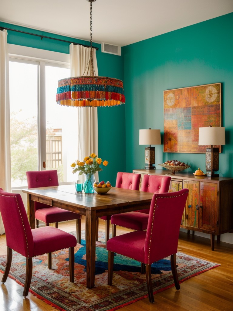 bohemian-dining-room-ideas-vibrant-colors-eclectic-furniture-global-inspired-decor-bold-artistic-space