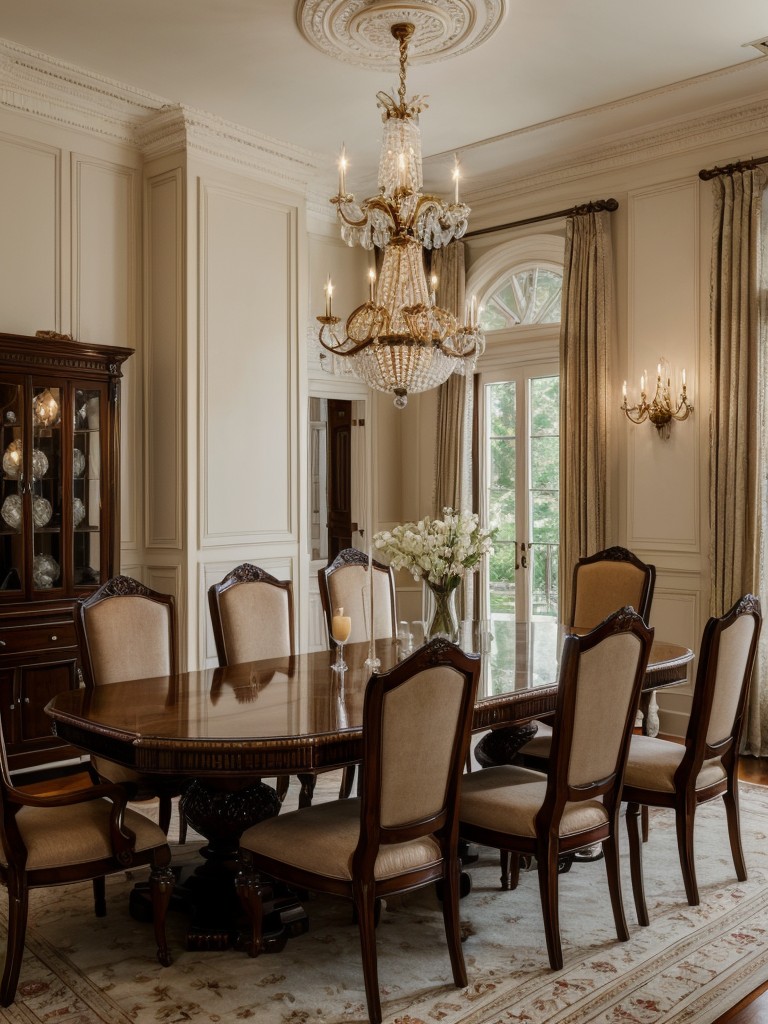 classic-dining-room-design-elegant-chandeliers-luxurious-furniture-intricate-moldings-sophisticated-timeless-look