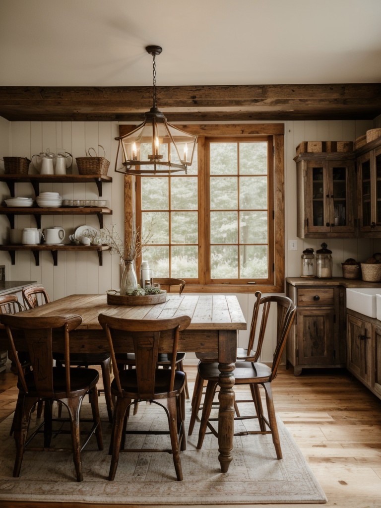 rustic-farmhouse-dining-room-ideas-wooden-furniture-vintage-accessories-cozy-lighting