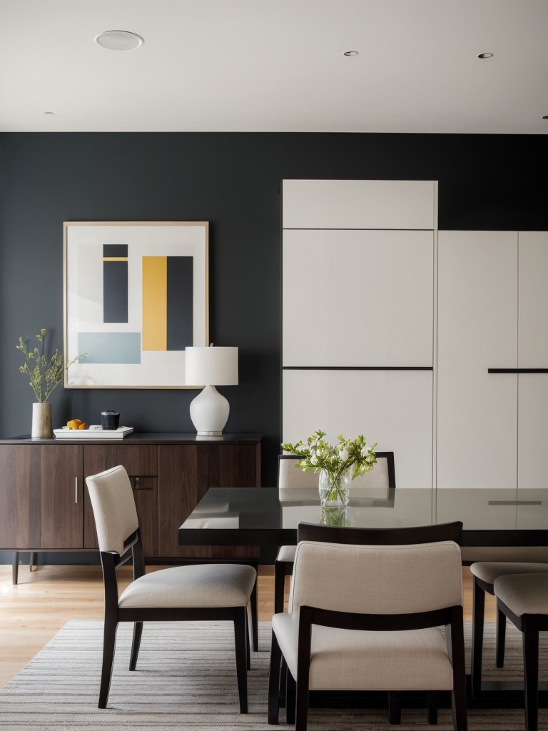 contemporary-dining-room-ideas-featuring-sleek-furniture-bold-colors-graphic-patterns-minimalist-decorations-to-achieve-modern-chic-look