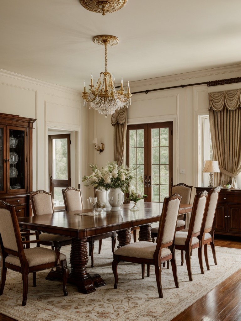traditional-dining-room-ideas-elegant-furniture-regal-color-schemes-intricate-detailing-creating-sophisticated-timeless-space
