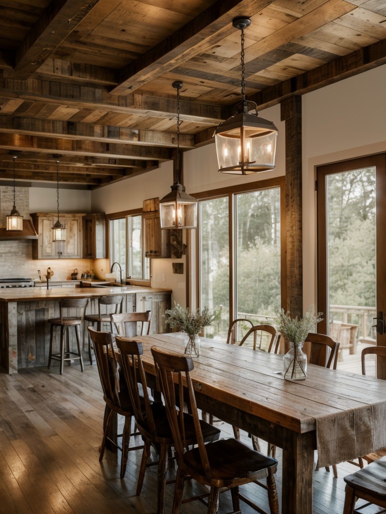 rustic-dining-room-ideas-reclaimed-wood-furniture-farmhouse-inspired-accents-cozy-lighting