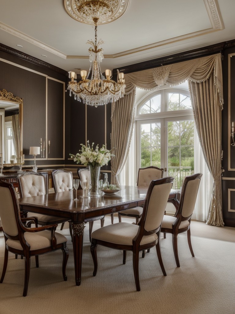 elegant-dining-room-ideas-glamorous-chandelier-luxurious-upholstery-perfect-hosting-formal-dinners