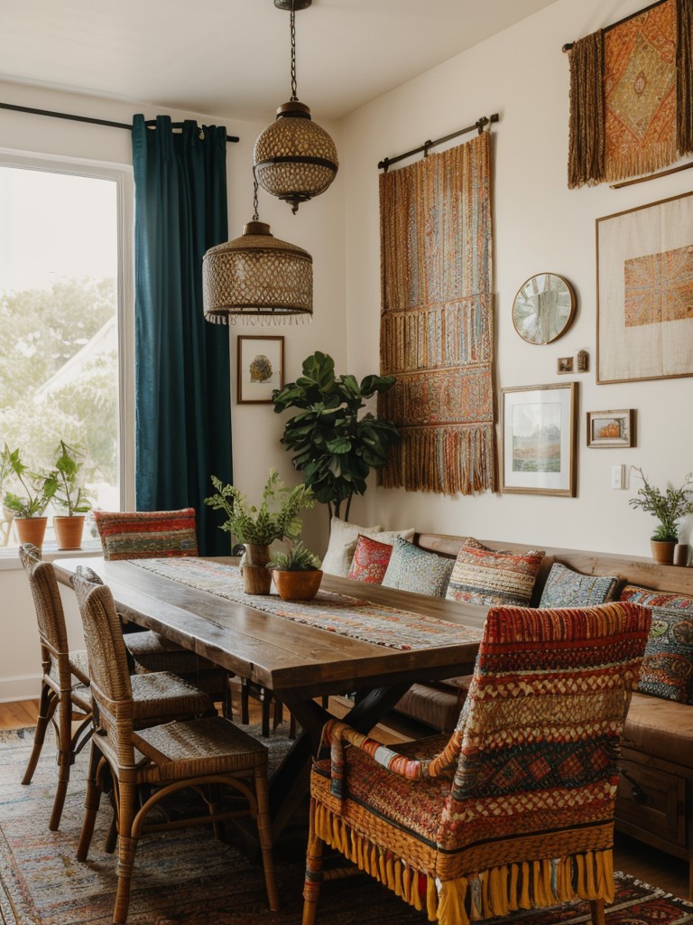 bohemian-dining-room-ideas-eclectic-decor-vibrant-textiles-global-inspired-patterns