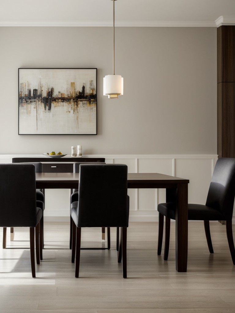 contemporary-dining-room-ideas-unique-lighting-fixtures-abstract-artwork-sleek-furniture