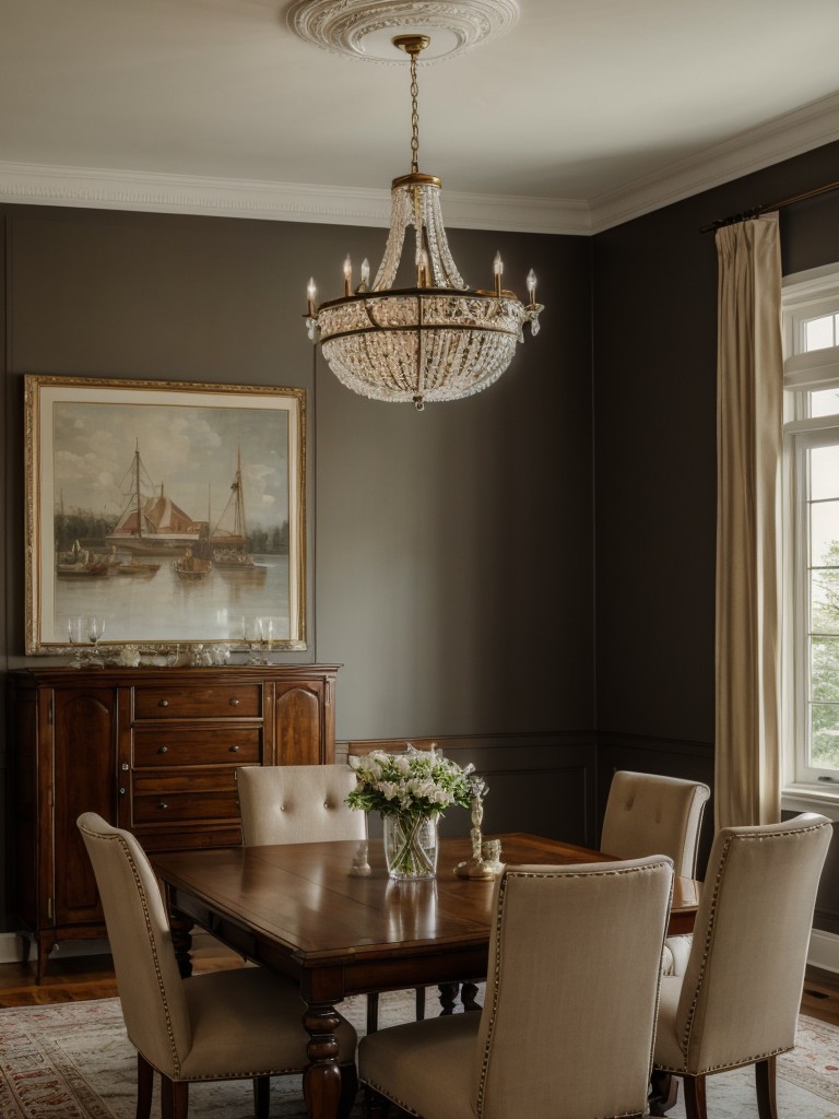 traditional-dining-room-ideas-elegant-furniture-sophisticated-lighting-classic-wall-art