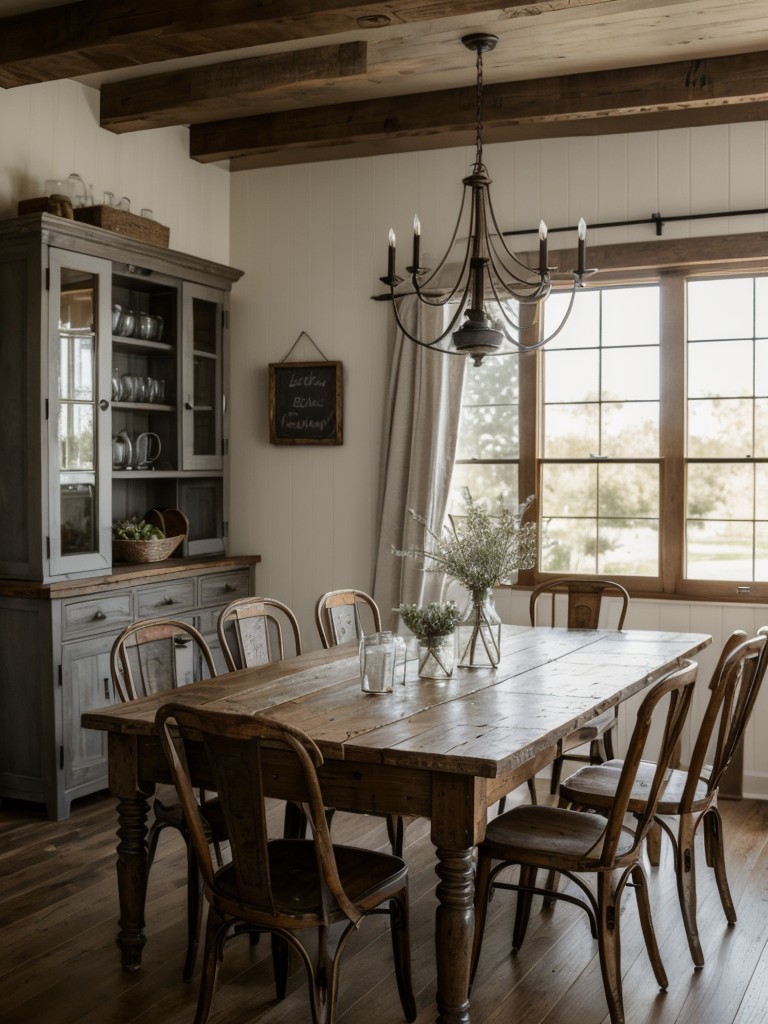 farmhouse-dining-room-ideas-distressed-furniture-vintage-accents-rustic-charm-cozy-inviting-atmosphere