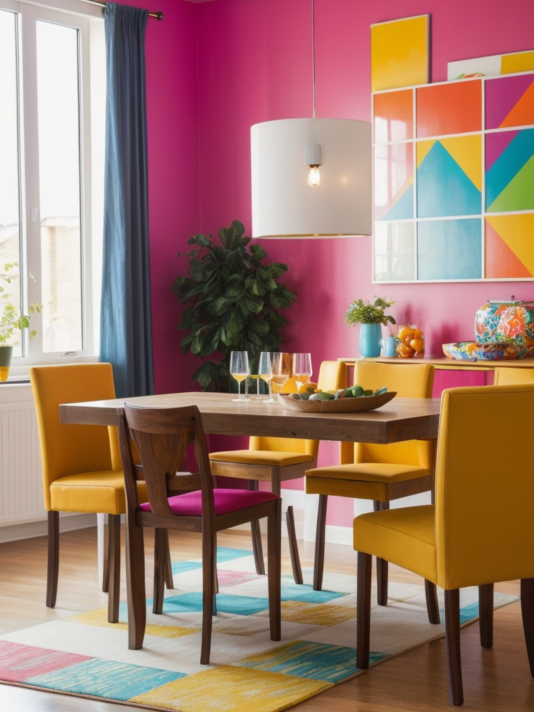 bright-colorful-dining-room-ideas-lively-energetic-atmosphere-incorporating-bold-patterns-vibrant-artwork-colorful-accessories