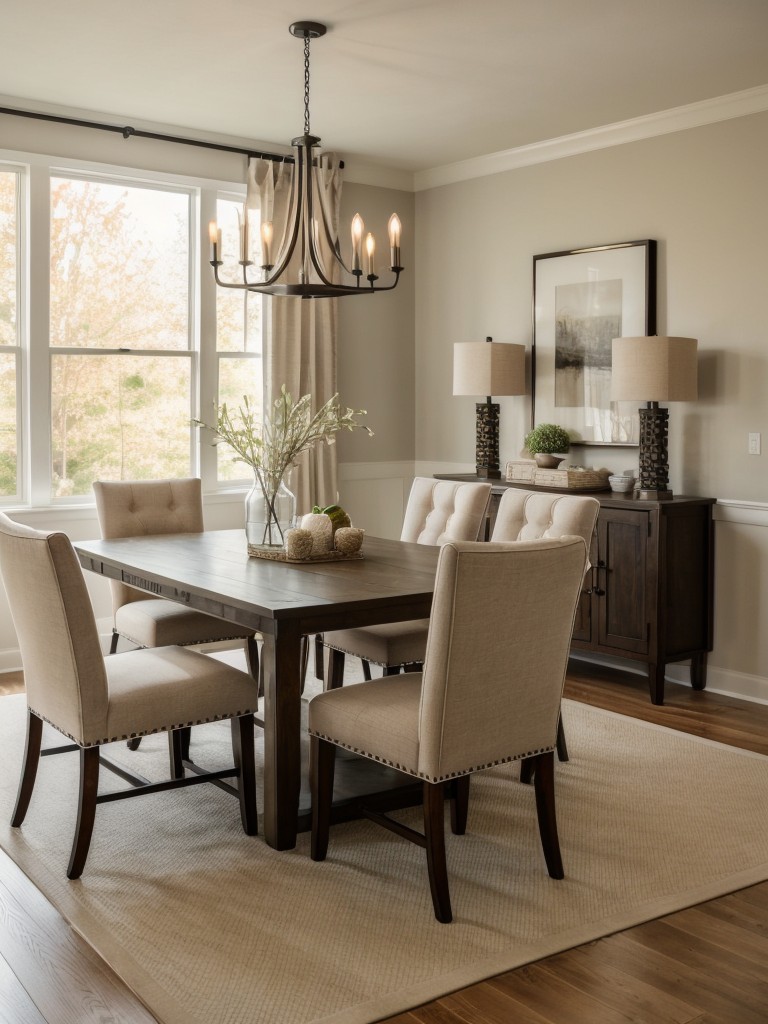 transitional-dining-room-ideas-that-blend-traditional-contemporary-elements-using-mix-furniture-styles-neutral-color-palette-sophisticated-lighting