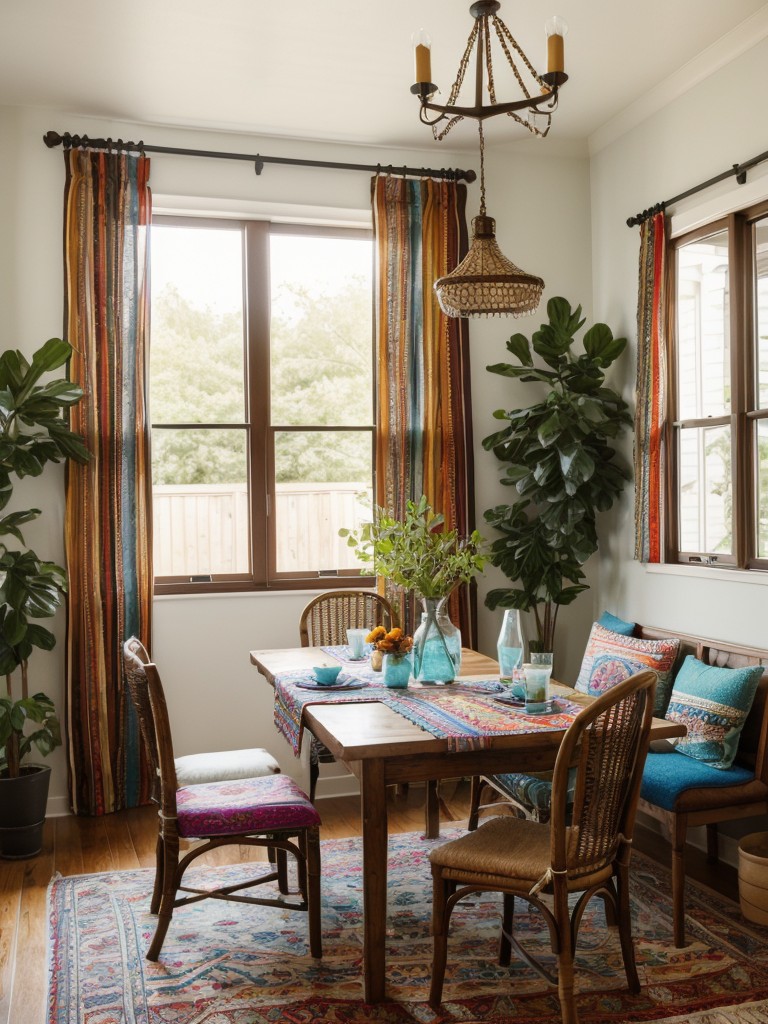 bohemian-dining-room-ideas-featuring-eclectic-furnishings-vibrant-patterns-layered-accessories-whimsical-free-spirited-vibe