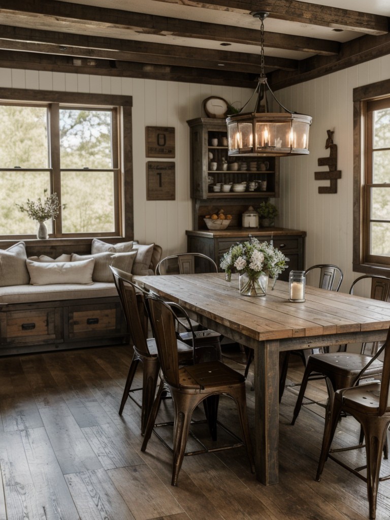 farmhouse-dining-room-ideas-featuring-distressed-finishes-vintage-decor-rustic-charm-cozy-nostalgic-atmosphere