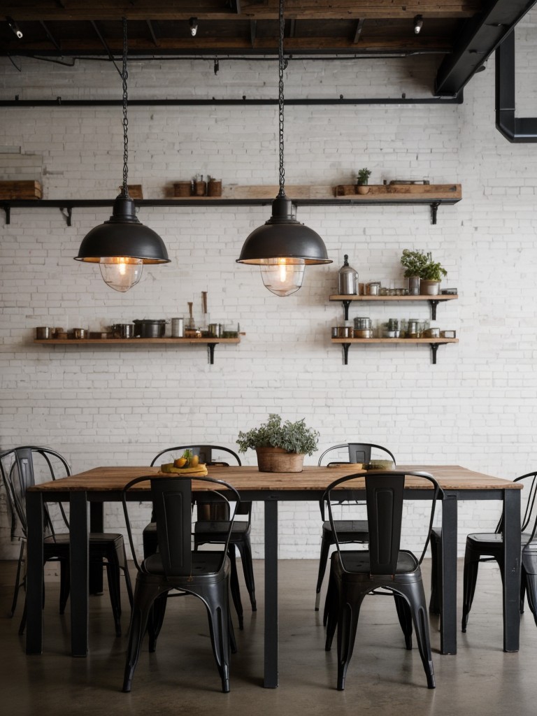 industrial-dining-room-ideas-exposed-brick-walls-metal-accents-raw-materials-cool-urban-aesthetic