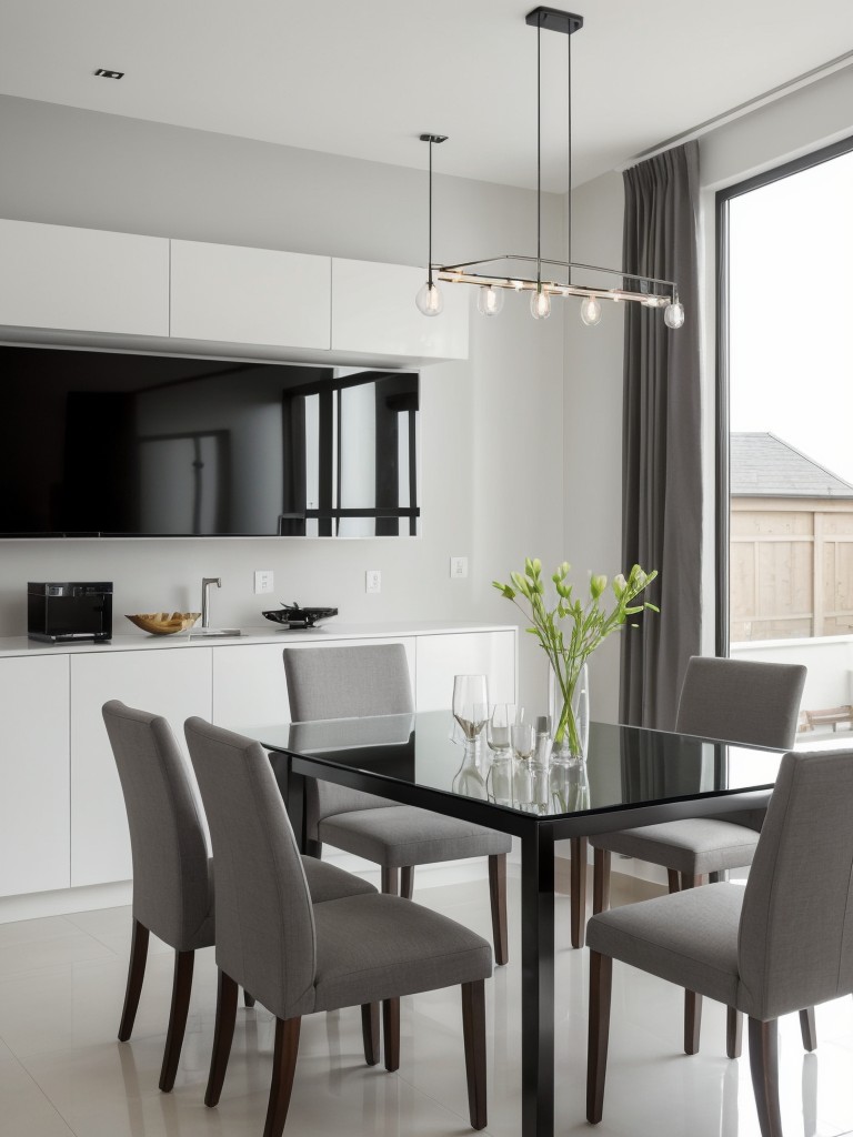 contemporary-dining-room-ideas-sleek-minimalist-design-using-glass-accents-monochromatic-color-schemes
