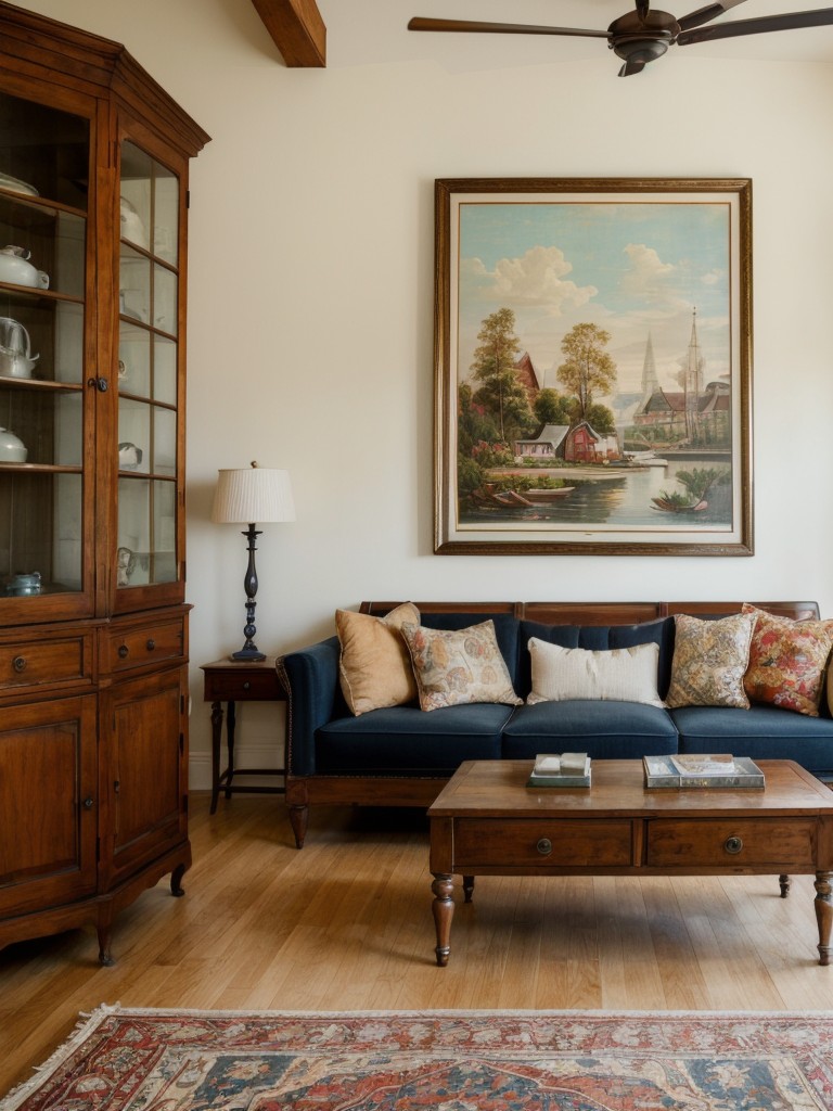 incorporating-vintage-pieces-colorful-artwork-focal-points