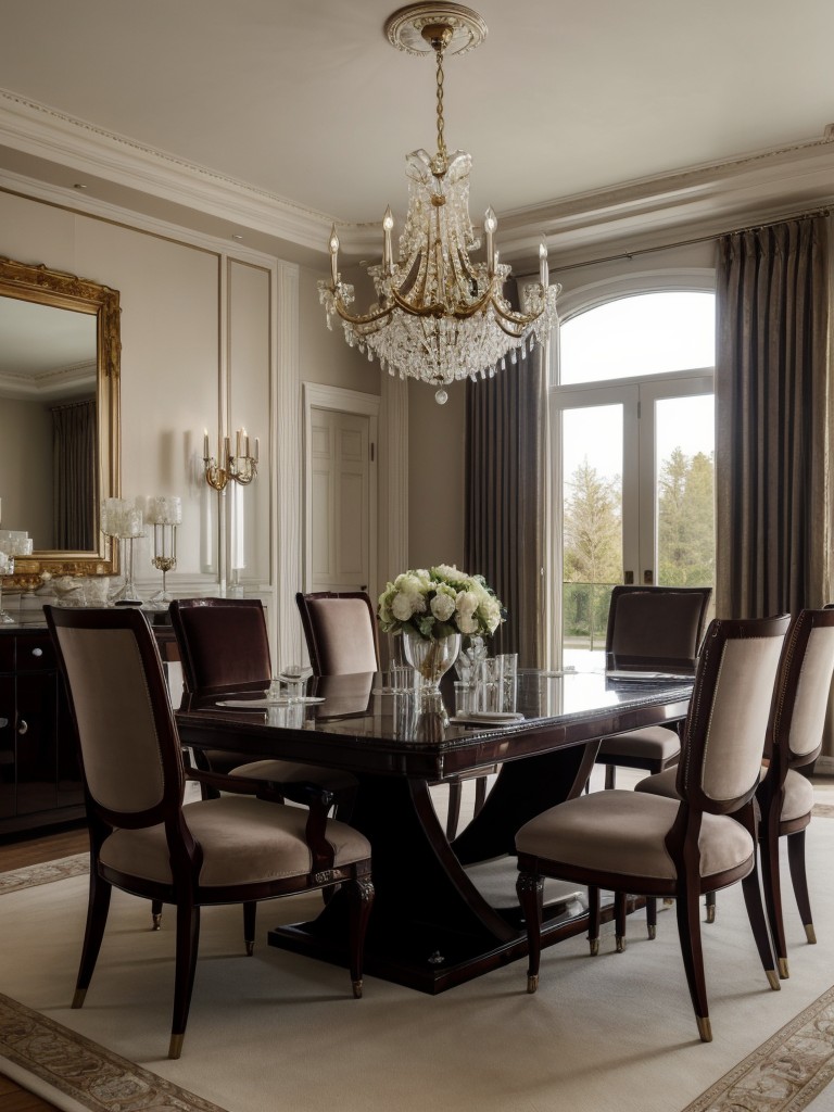 elegant-dining-room-ideas-luxurious-chandelier-velvet-dining-chairs-statement-making-dining-table