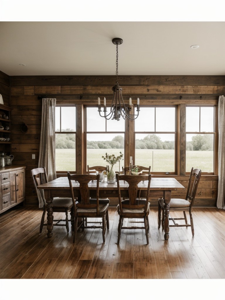 farmhouse-dining-room-ideas-rustic-charm-vintage-accessories-cozy-lived-feel-welcoming-inviting-space
