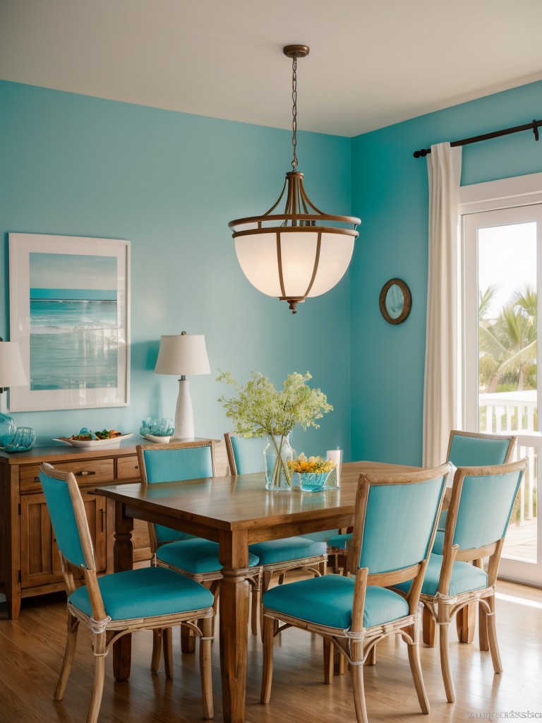 coastal-inspired-dining-room-ideas-light-airy-decor-beachy-colors-like-turquoise-sand